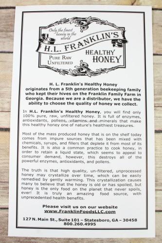 H.L Franklin's Healthy Honey - Wildflower Honey