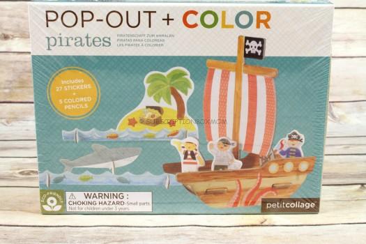 Petit Collage Pop Out, Color in Pirates