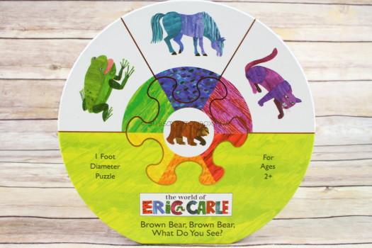 Mudpuppy The World of Eric Carle Brown Bear, Brown Bear What Do You See? Deluxe Puzzle Wheel