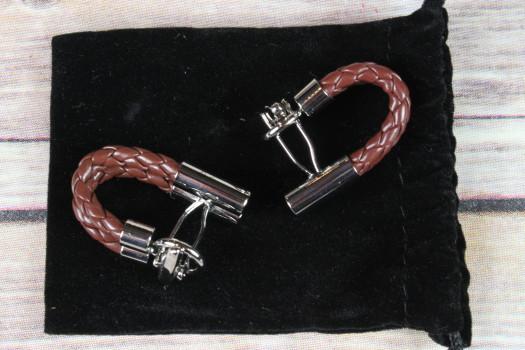 Defined Men Leather Cufflinks