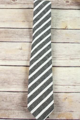 Mosaic Black Striped Tie