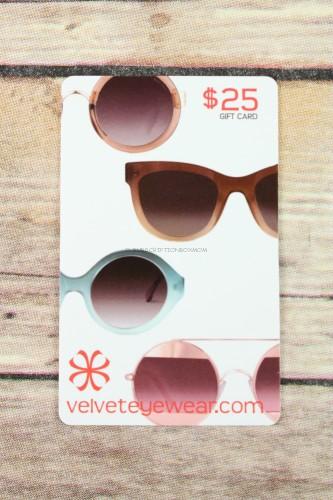 Velvet Eyewear $25.00 Gift Card (Special Bonus)