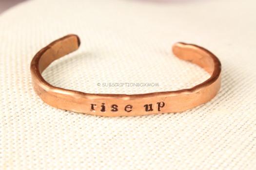 Rise Up Hammered Metal Bracelet