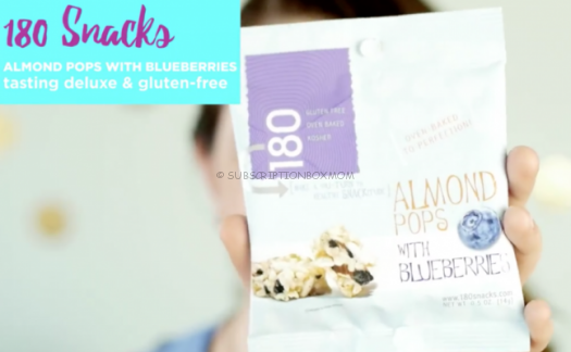 180 Snacks Almond Pops with Blueberries