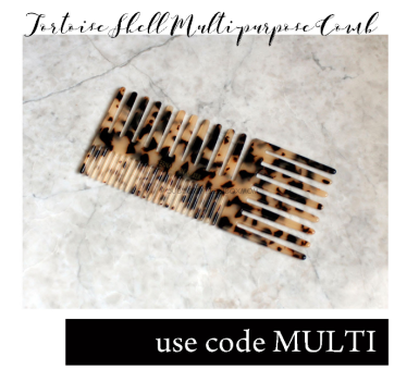 Tortoise Shell Multi Purpose Comb