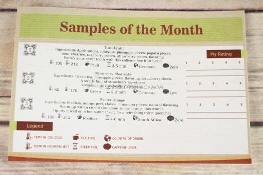 Tea Samples