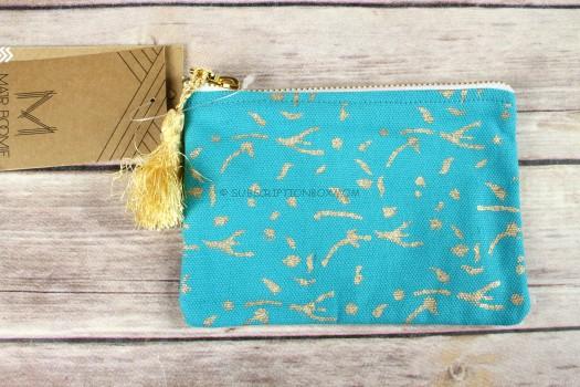 Metallic Block Print Coin Purse