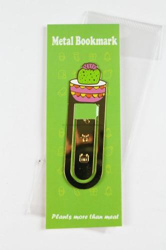 Cactus Metal Bookmark