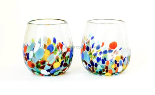 Stemless Wine Glasses, Mexico 