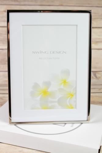 Swing Design Essex Silver Plate 4 x 6 Frame