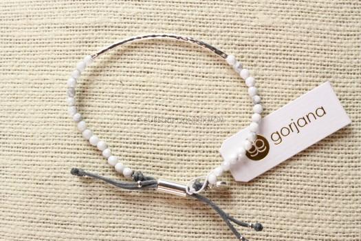 Gorjana Power Gemstone Bracelet in Silver and Howlite