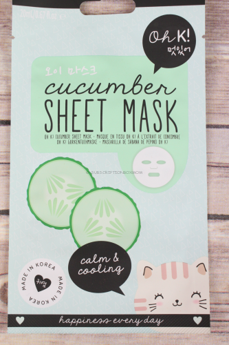 Cucumber Sheet Mask - Calming & Cooling 