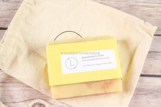 Lizush Natural Grapefruit Soap Bar