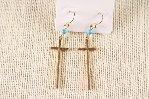 Cruz Cross Earrings