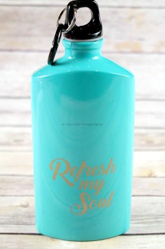 Refresh My Soul Aluminum Water Bottle 