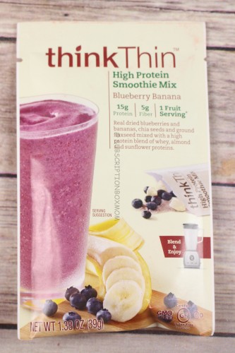 thinkThin Blueberry Banana High Protein Smoothie Mix