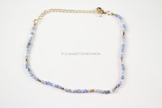 Nakamol Convertible Wrap and Choker in Iolite and Gold 