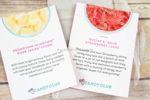Candy Club Information Card