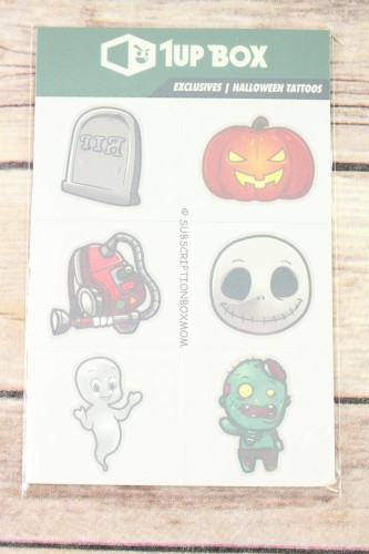 1Up Box Halloween Tattoos