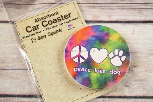 Dog Speak Absorbent Stone Car Coaster