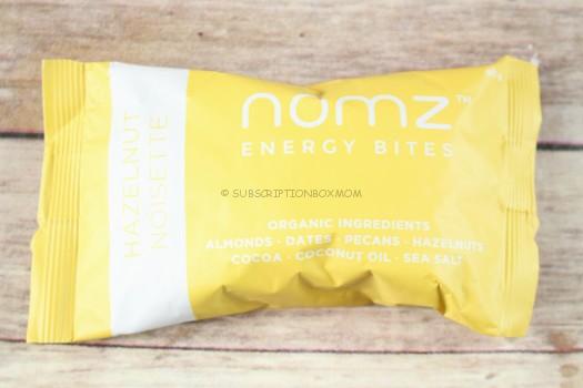 nomz Hazelnut Energy Bites