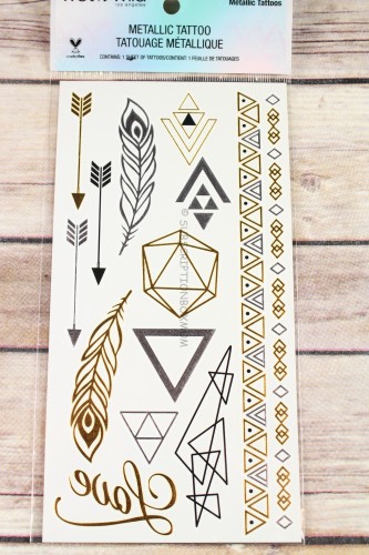 Wet N' Wild Feather and Arrow Metallic Tattoos