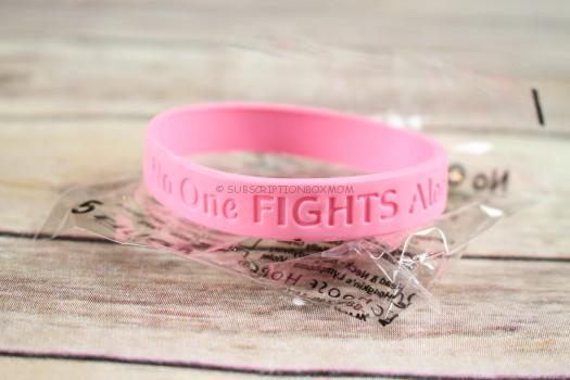 Choose Hope No One Fights Alone Pink Wristband