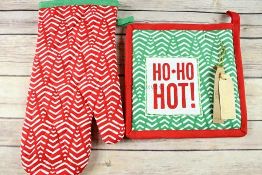 FREE GIFT 1: Floor 9 Ho Ho Hot Oven Mitt Set (Set of 2)