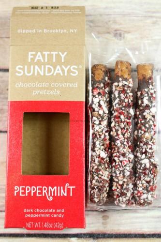 Fatty Sundays Peppermint Chocolate Covered Pretzels