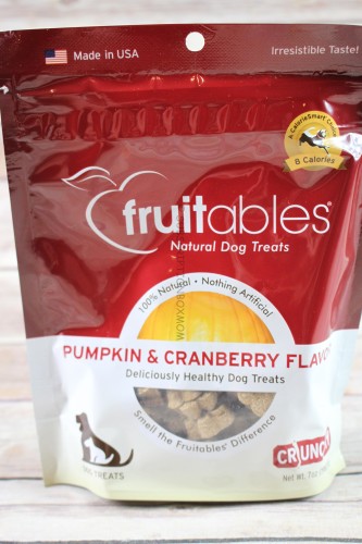 Fruitables Pumpkin & Cranberry Flavor Dog Treats 