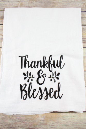 Thankful and Blessed Towel 