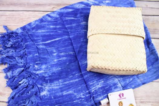 1 World Sarongs Sarong + Handmade Bamboo Box 