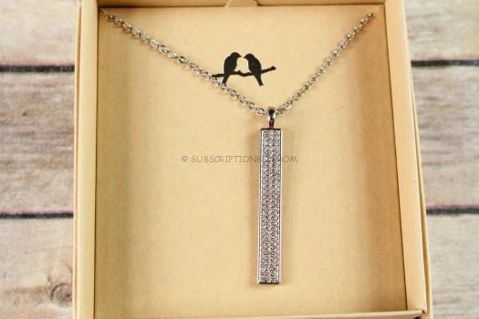 Chloe + Isabel Pave Bar Long Pendant Necklace