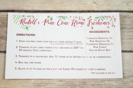 Rudolf's Pine Cone Home Freshener