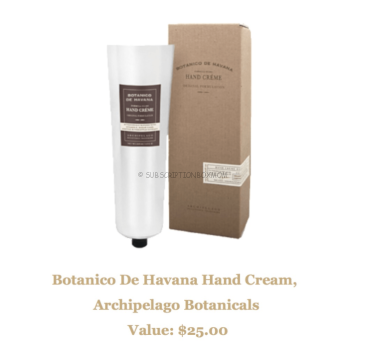 Botanico De Havana Hand Cream, Archipelago Botanicals 