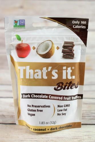 That's It Bites Dark Chocolate Covered Fruit Truffles