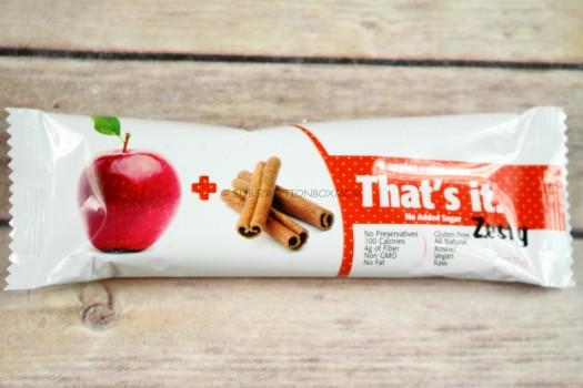 That's It Apple + Cinnamon Zesty Fruit Bar