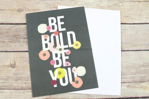 Haven Paperie Be Bold Be You