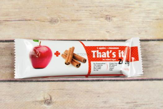 That's it Apple + Cinnamon Zesty Fruit Bar 