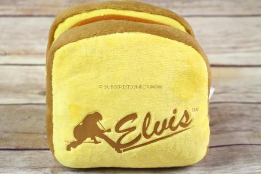 Elvis PB and Bananas Plush Sandwich Dog Toy 
