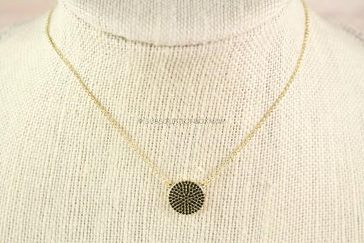 Rudiment Hayes Necklace with Black Pave