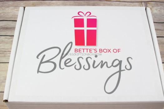 Bette's Box of Blessings January 2018 Review