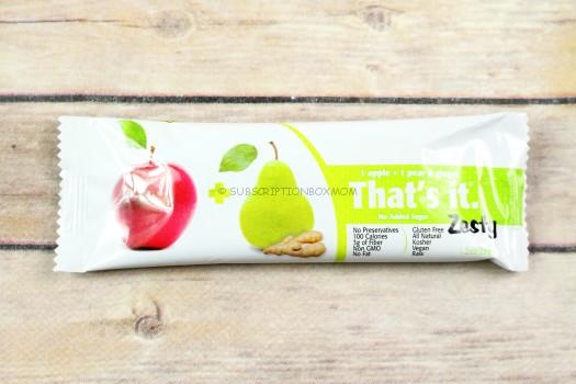 That's It Pear + Apple + Ginger Zesty Bar