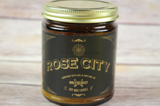 Wooly Beast Naturals Rose City Candle 