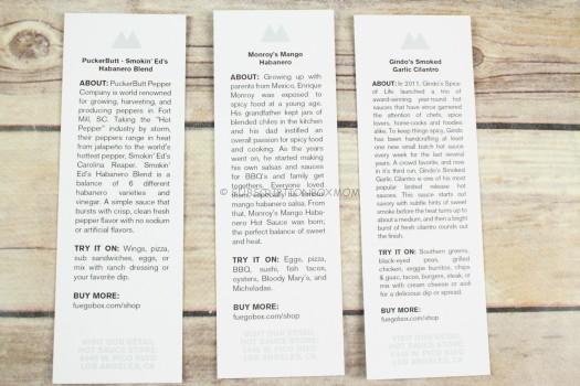 information Cards