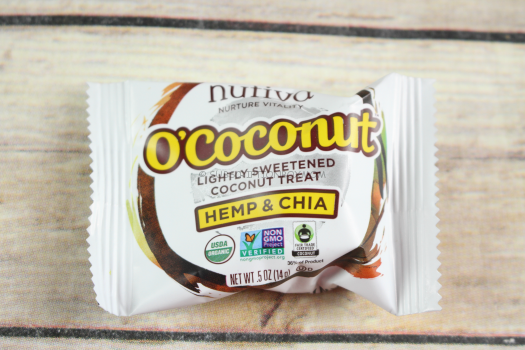 Nutiva O'Coconut Lightly Sweetened Hemp & Chia Coconut Treat