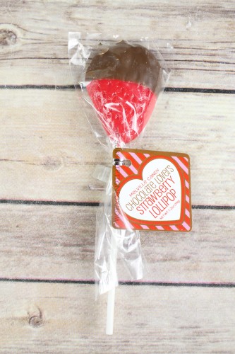 Melville Candy Chocolate Lovers Strawberry Lollipop