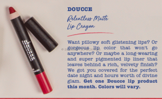 DOUCCE Relentless Matte Lip Crayon