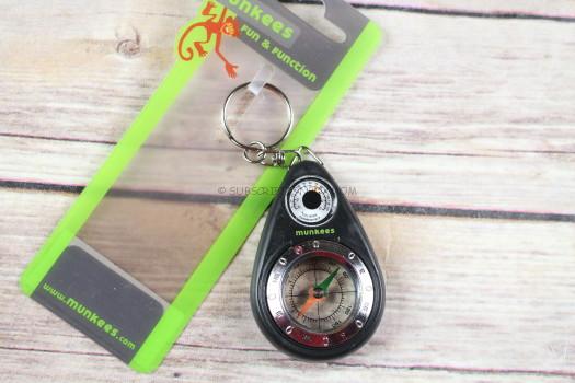 Munkees Keychain Compass w/ Thermometer