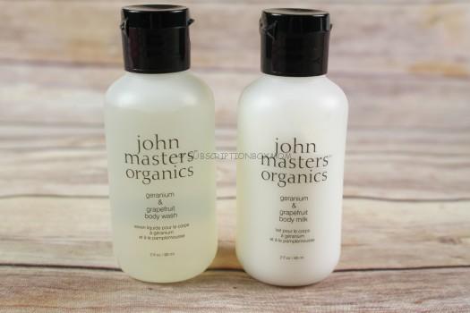 John Masters Organics Body Wash & Body Milk in Geranium & Grapefruit
